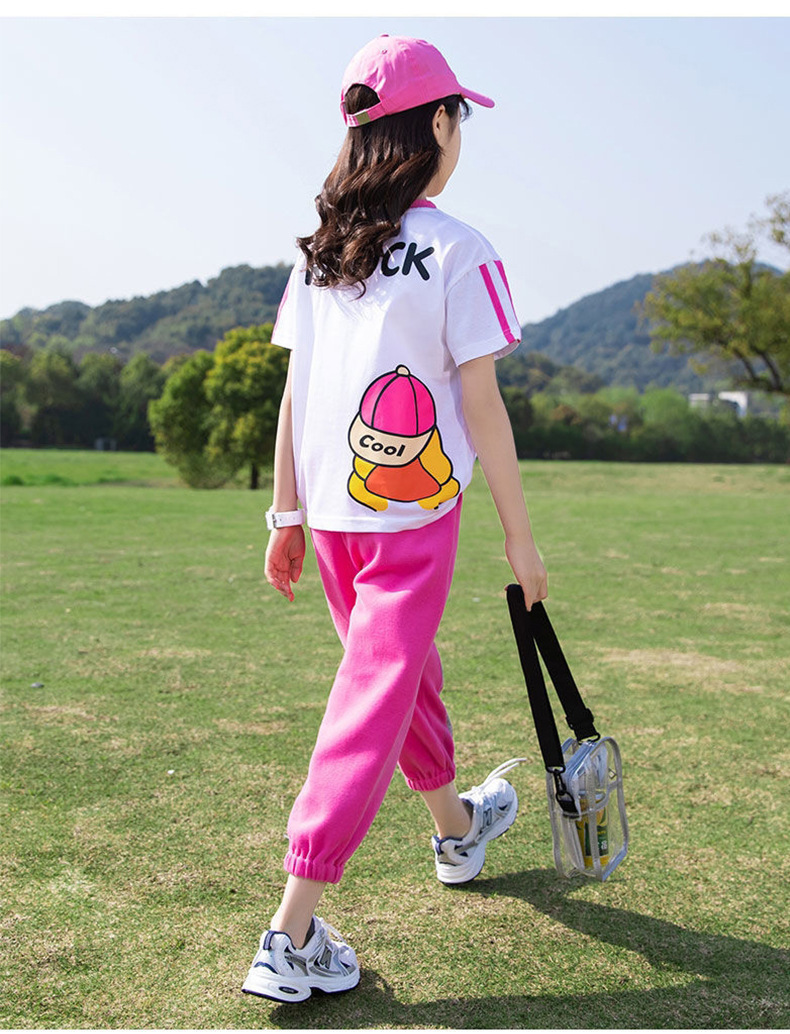 Girls Stylish Track Suit - Polyester, Size 5-8 Years, Pink Color | Relaxed Fit, Comfortable, Durable, Active Wear, Trendy Striped Design