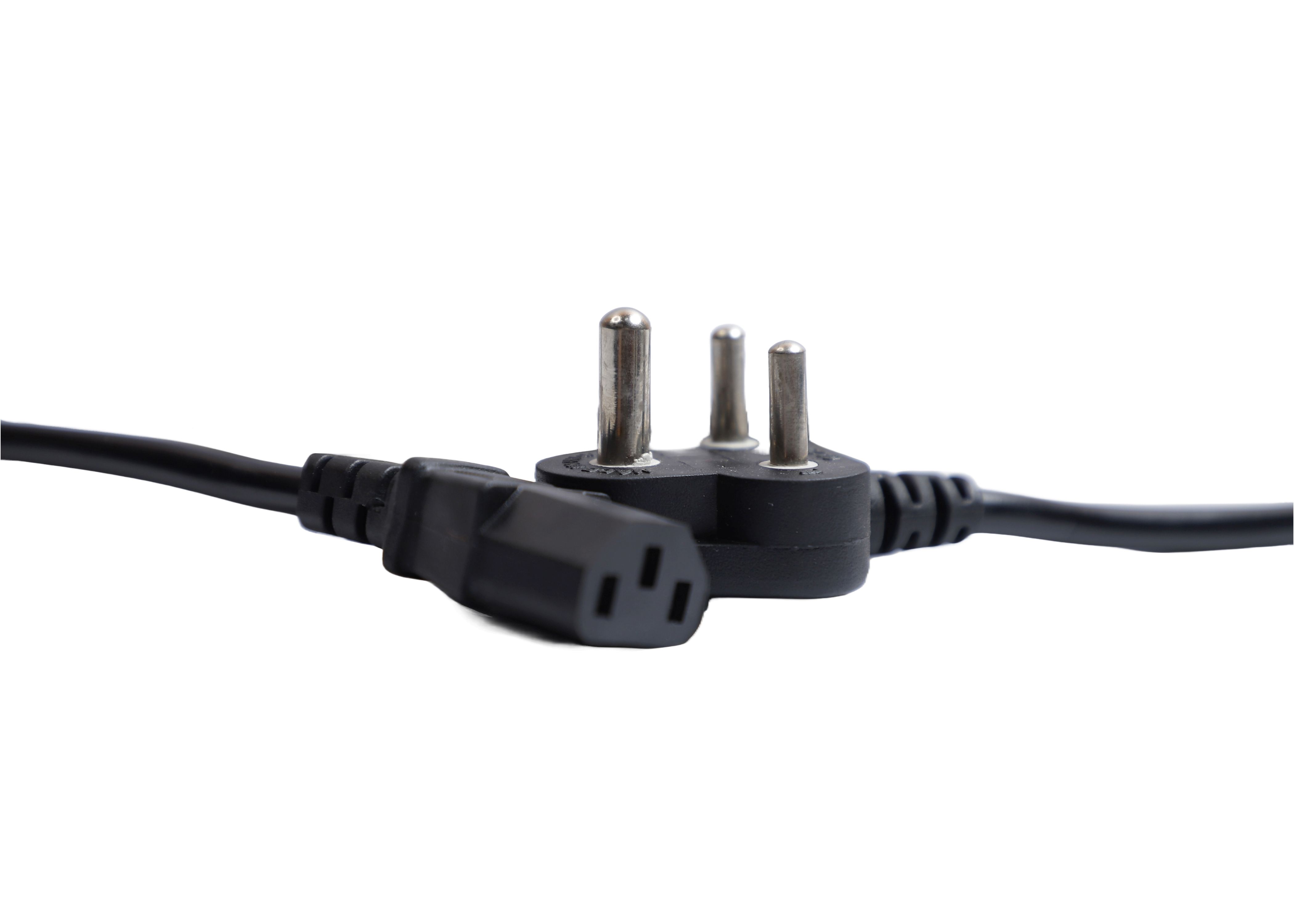 Computer Laptop Power Cable - Pvc Jacket, 240 Watt Rated Current, Black Color | Durable, Flexible, Wear-resistant Design