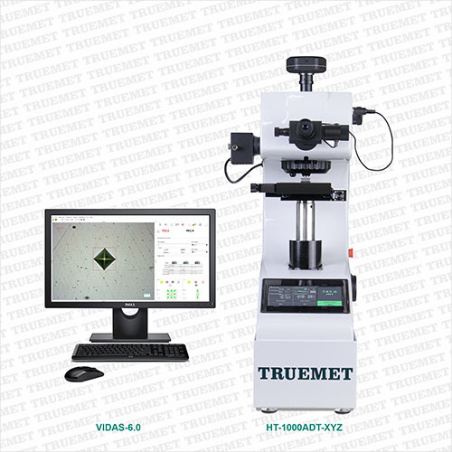 Fully Automatic Touch Screen Micro Vickers Hardness Tester (Ht-1000adt-xyz With Vidas 6.0) - 530x200x530 Mm, 35 Kg | 10x Digital Eyepiece, 5 Mp Dual Optical Camera, Motorized Xy Table, Rs-232 Data Output