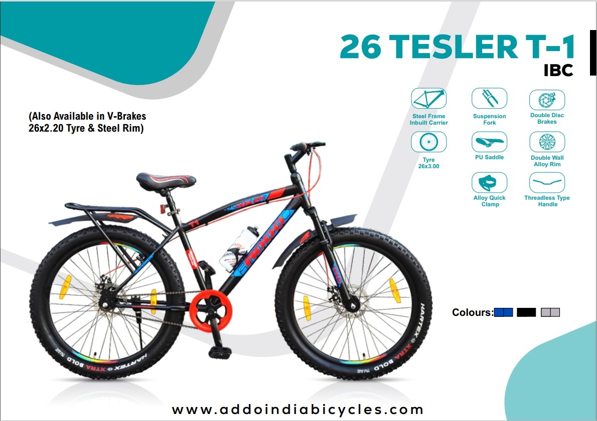 26 Tesler T-01 Ibc 26 X 3.00 F/shox D/disc - Fork Length: 20 Yard