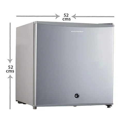 Kelvinator Mini Refrigerator 45 Litres 1 Star Single Door Silver Grey Krc B060sgp - Color: Gray