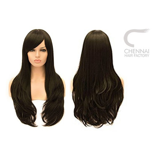 Full Lace Hair Wigs - Color: Brown