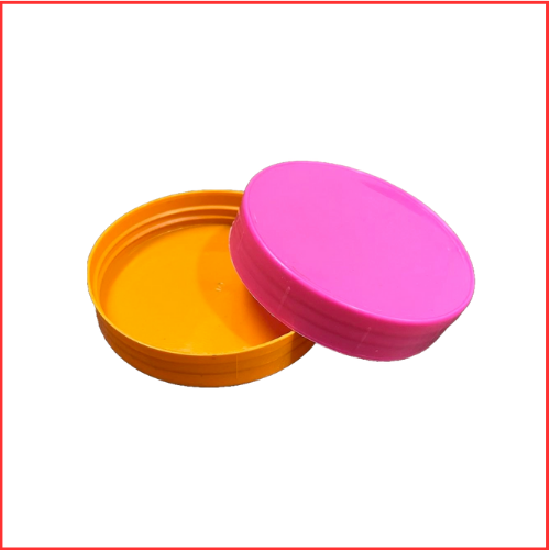 Pink 73 Mm Plastic Jar Cap
