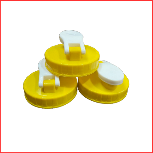 73 Mm Flip Top Cap - Plastic, 73 Mm Diameter, Red Color | Customized For Jars, User-friendly Design, Lightweight And Economical Solution