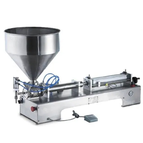 Semi Automatic Liquid Filling Machine - Stainless Steel, Silver Color | 1 Year Warranty, Semi-automatic Operation, Electric Drive Type