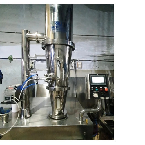 Fluid Bed Processor - Steel Material, Silver Color | Automatic Control Mode, Non-computerized Functionality