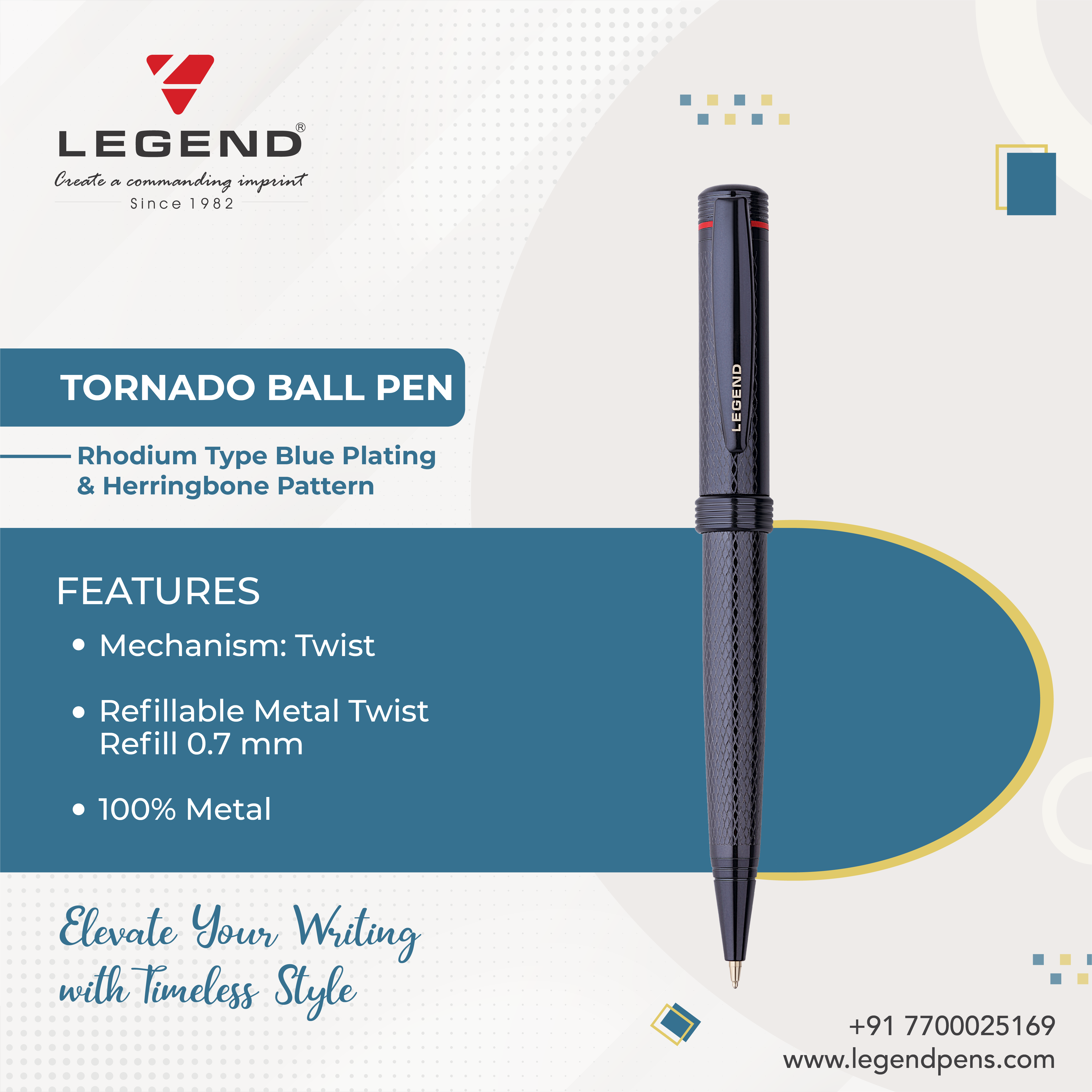 Tornado Ball Pen - Body Material: Metal