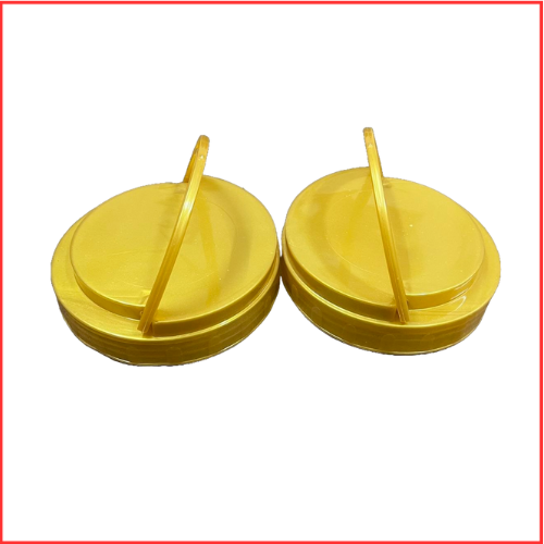 120 Mm Jar Handle Cap - Plastic, 120 Mm Diameter, Yellow/red/blue | Screw Cap For Jars, Lightweight, High Strength, Customizable Options