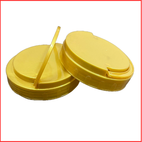 120 Mm Jar Handle Cap - Plastic, 120 Mm Diameter, Yellow/red/blue | Screw Cap For Jars, Lightweight, High Strength, Customizable Options