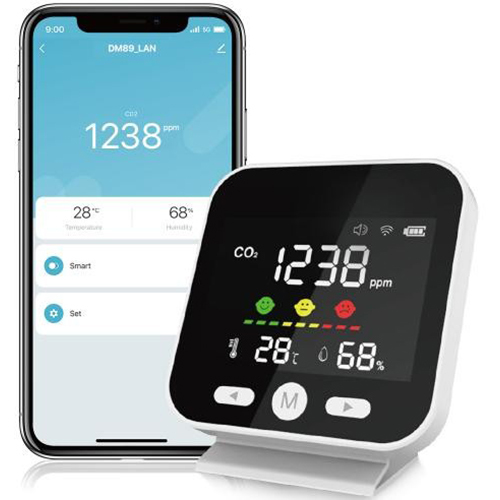 Mini Co2 Meter Monitor With Wifi Application: Industrial