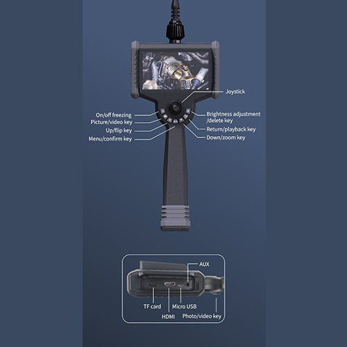 Black 4mm 360 Degree Articulating Borescope