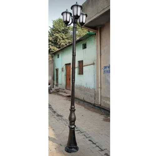 Cast Iron Decorative Light Pole - 12 Feet Height, Various Color Options | High Efficiency LED Outdoor Lighting