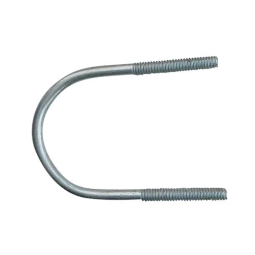 6 Inch Ms U Clamp - Steel Material, U-shaped Design, Silver Color | Durable, Corrosion-resistant, Ideal For Industrial Applications