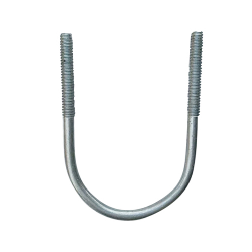 6 Inch Ms U Clamp - Steel Material, U-shaped Design, Silver Color | Durable, Corrosion-resistant, Ideal For Industrial Applications