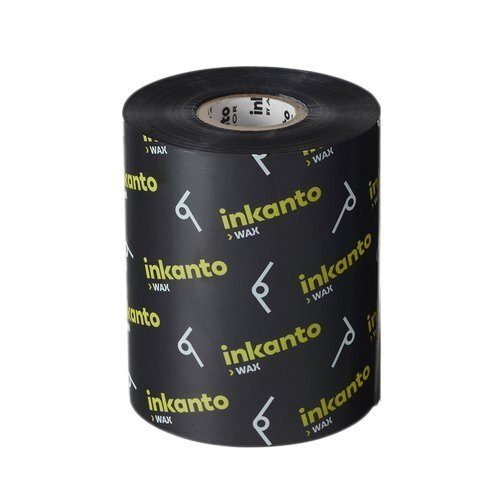 Inkanto Awr1 Wax Ribbon - Other Material, Custom Sizes From 45mm To 110mm, Black, Waterproof For Industrial Applications, Round Shape