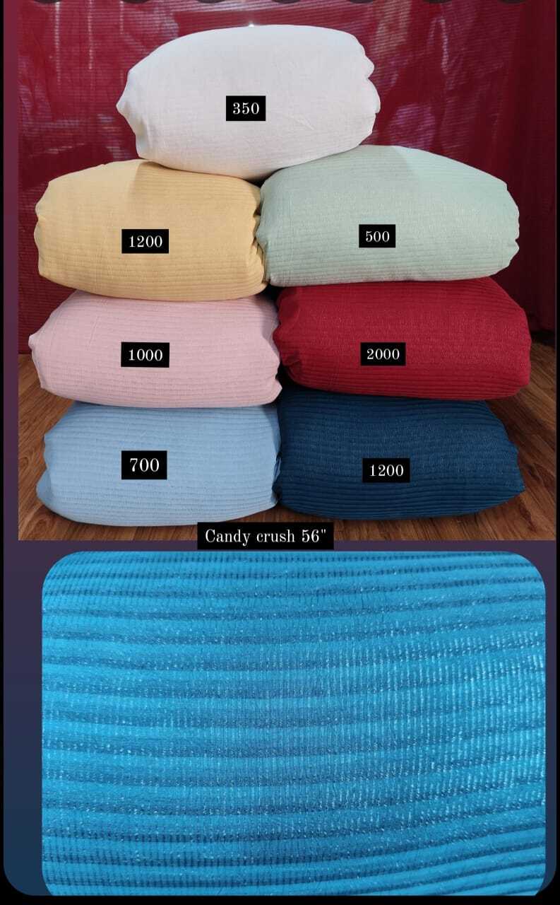 Fancy Plain Pattern Fabric 56 Badda Panna - Plain Texture, 56 Size | Washable, Quick Dry, Shiny Finish For Ladies' Suits And Fancy Dresses, All Colors