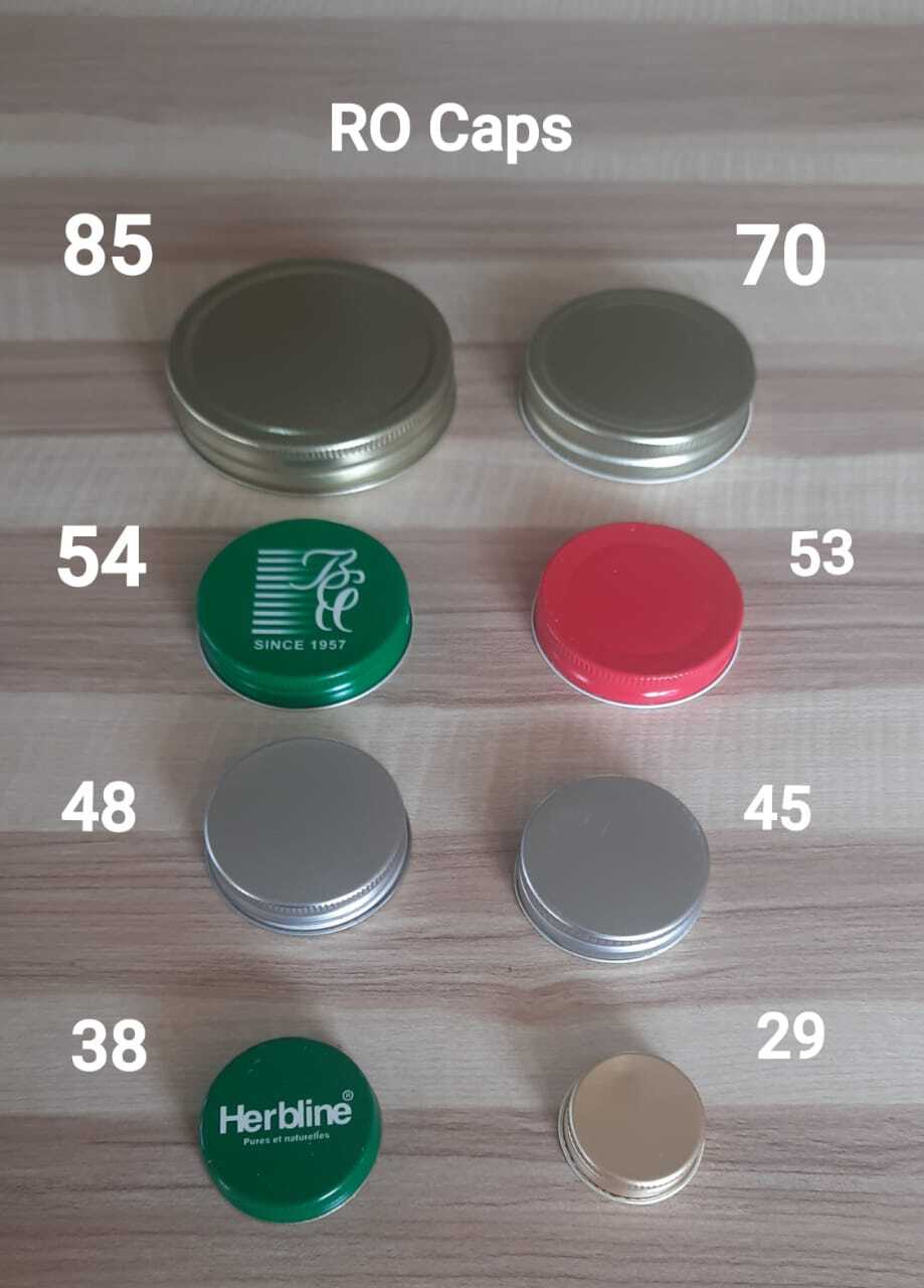 Plain 70mm Ro/ct Caps - Metal