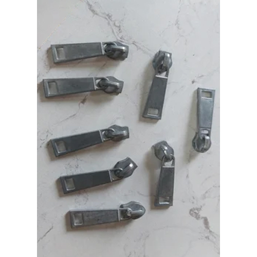 Grey Sweatshirt Zipper Slider - High Grade Steel, Customized Sizes, Polished Finish, Reversible Design | Corrosion Resistant, Easy to Install