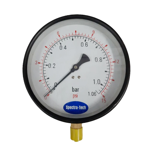 Stainless Steel Analog Pressure Gauge - Customized Size, Polished Finish | First Class Grade, Reliable For Industrial Applications