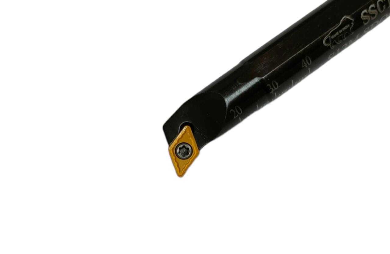 Screw Clamp Boring Bar - 12mm Diameter, 150mm Length, Black Coated | Hard Alloy, Hrc 40-45, Polished Surface, Industrial Use