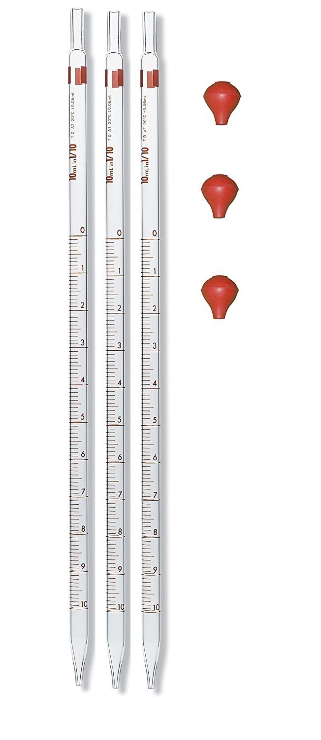 Borosilicate Glass Pipette Graduated 10ml