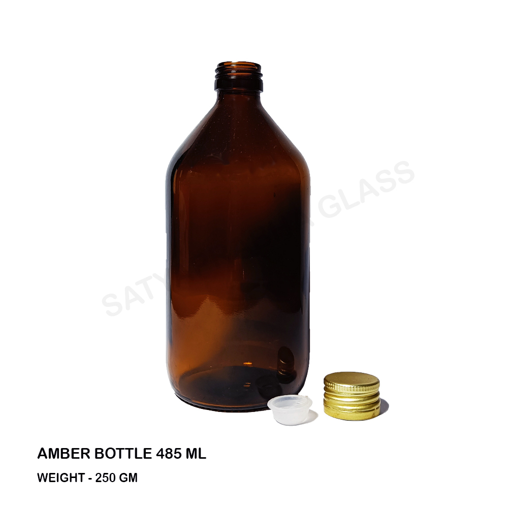 Amber Brown Phenyl Bottle