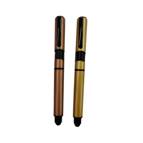 Mobile Stand Metal Ballpoint Pen - Metal, Various Sizes, Golden Color | Unique Mobile Stand Feature, Ideal for Office & Home Use