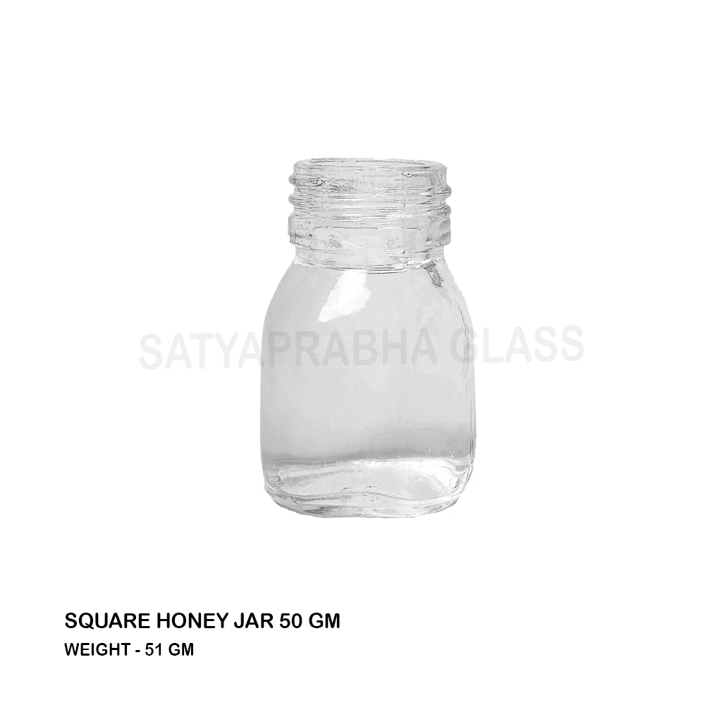 Transparent 50 Ml Honey Jar