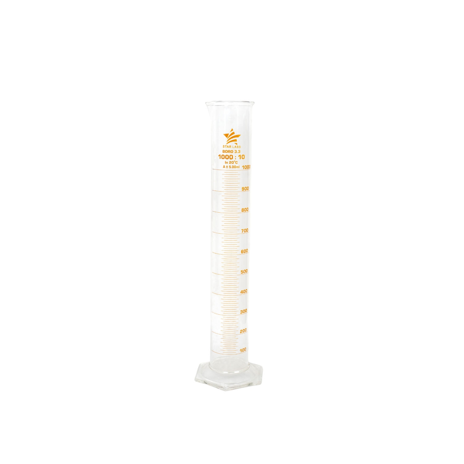 Borosilicate Measuring Cylinder - 1000 Ml | Transparent, Laboratory-grade, Ideal For Chemical Use