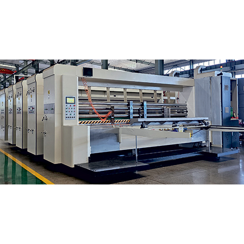 लीड एज 4 कलर फ्लेक्सो प्रिंटर स्लॉटर मशीन ग्रेड: अर्ध-स्वचालित