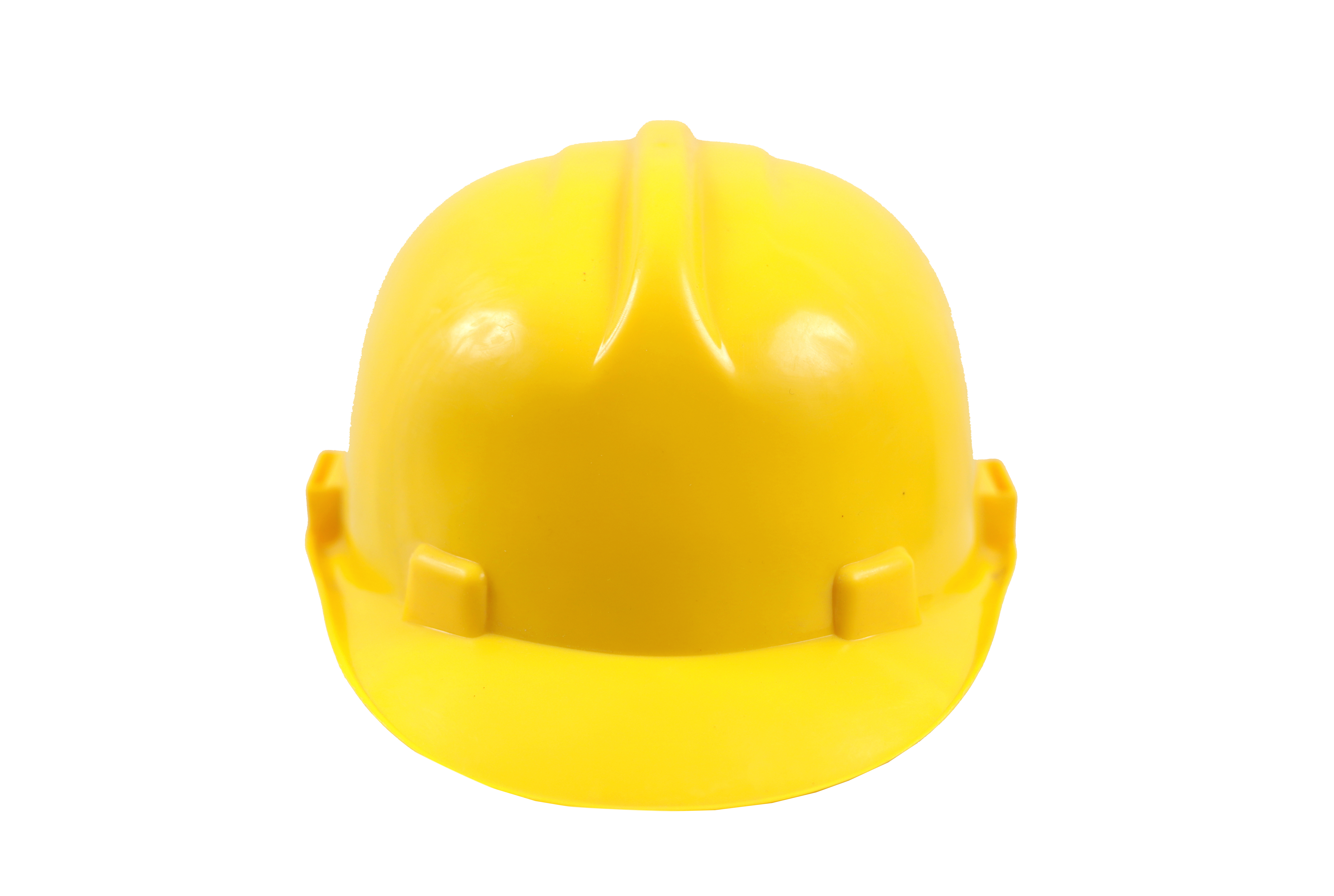 Yellow Safety Helmet - Hdpe, Universal Size, 500g | Adjustable Suspension, Ventilation Slots, Ansi Z89.1 Certified For Industrial And Outdoor Use