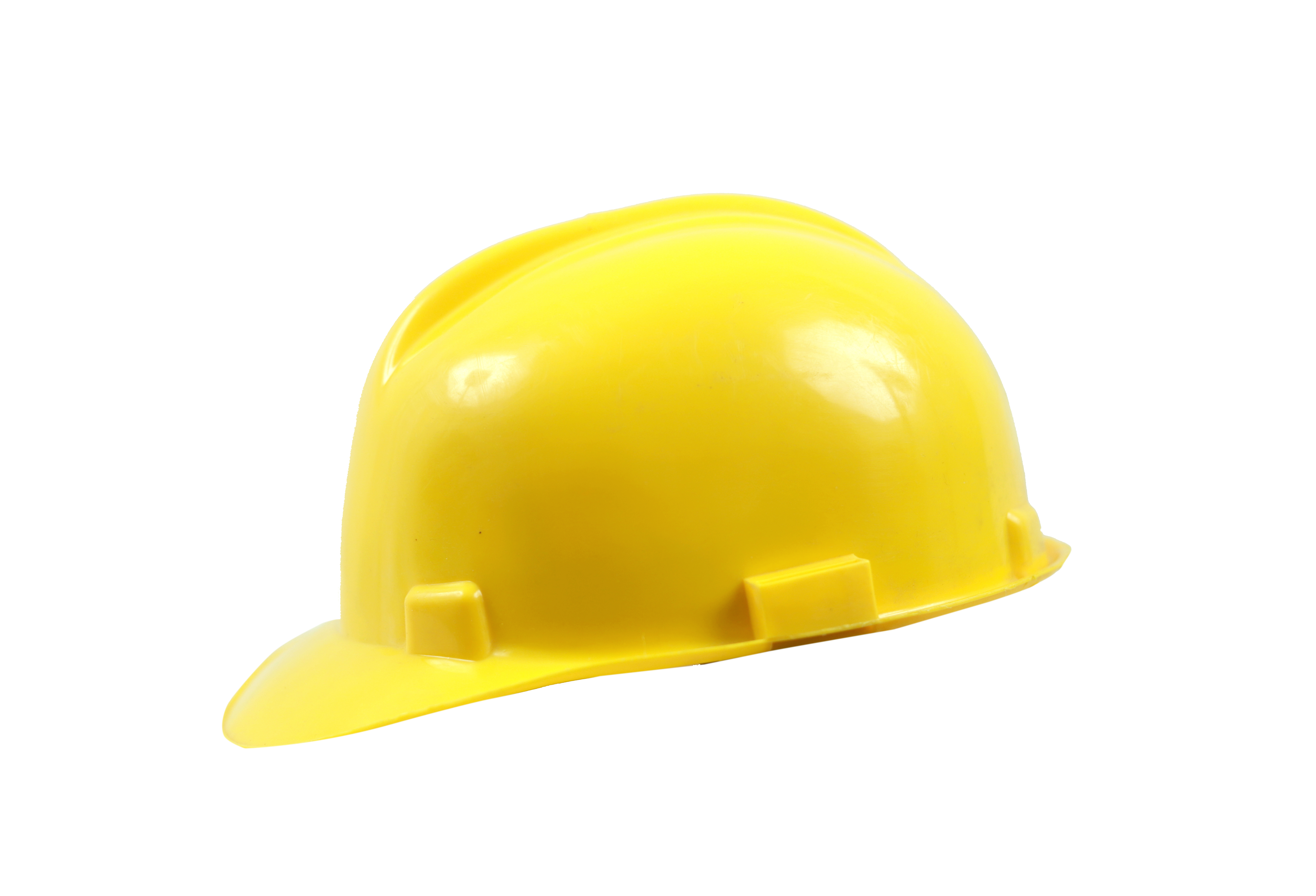 Yellow Safety Helmet - Hdpe, Universal Size, 500g | Adjustable Suspension, Ventilation Slots, Ansi Z89.1 Certified For Industrial And Outdoor Use