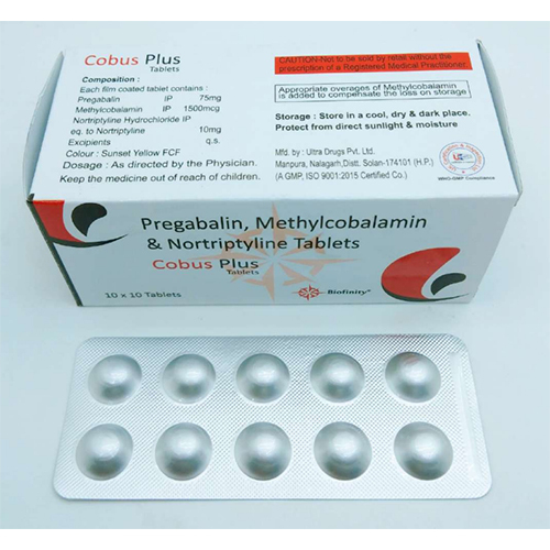 Pregabalin Nortryptyline Methylcobalamine - 75 mg + 10 mg + 1500 mcg Tablets | General Medicines, Recommended Dosage, Store in Cool Place