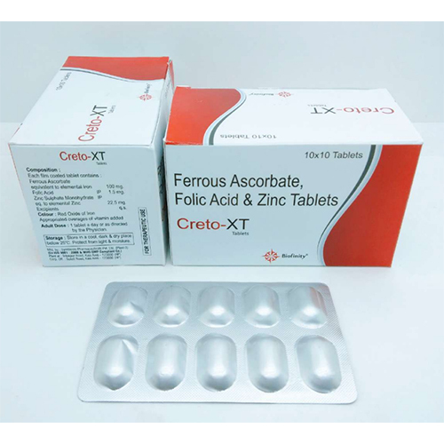 Ferrous Ascorbate Folic Acid Plus Zinc General Medicines