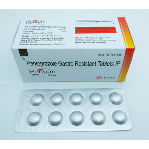 Pantoprazole 40 mg Tablets - Alu Alu 10X10 Pack | General Medicines, Keep in Cool Place, Dosage As Per Suggestion