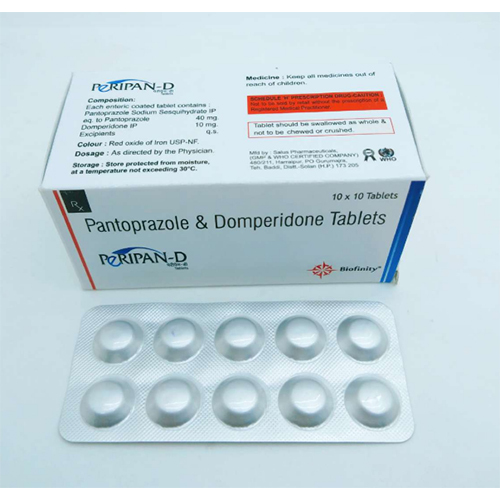Pantoprazole 40 Mg Domperidone 10 Mg Tablets General Medicines