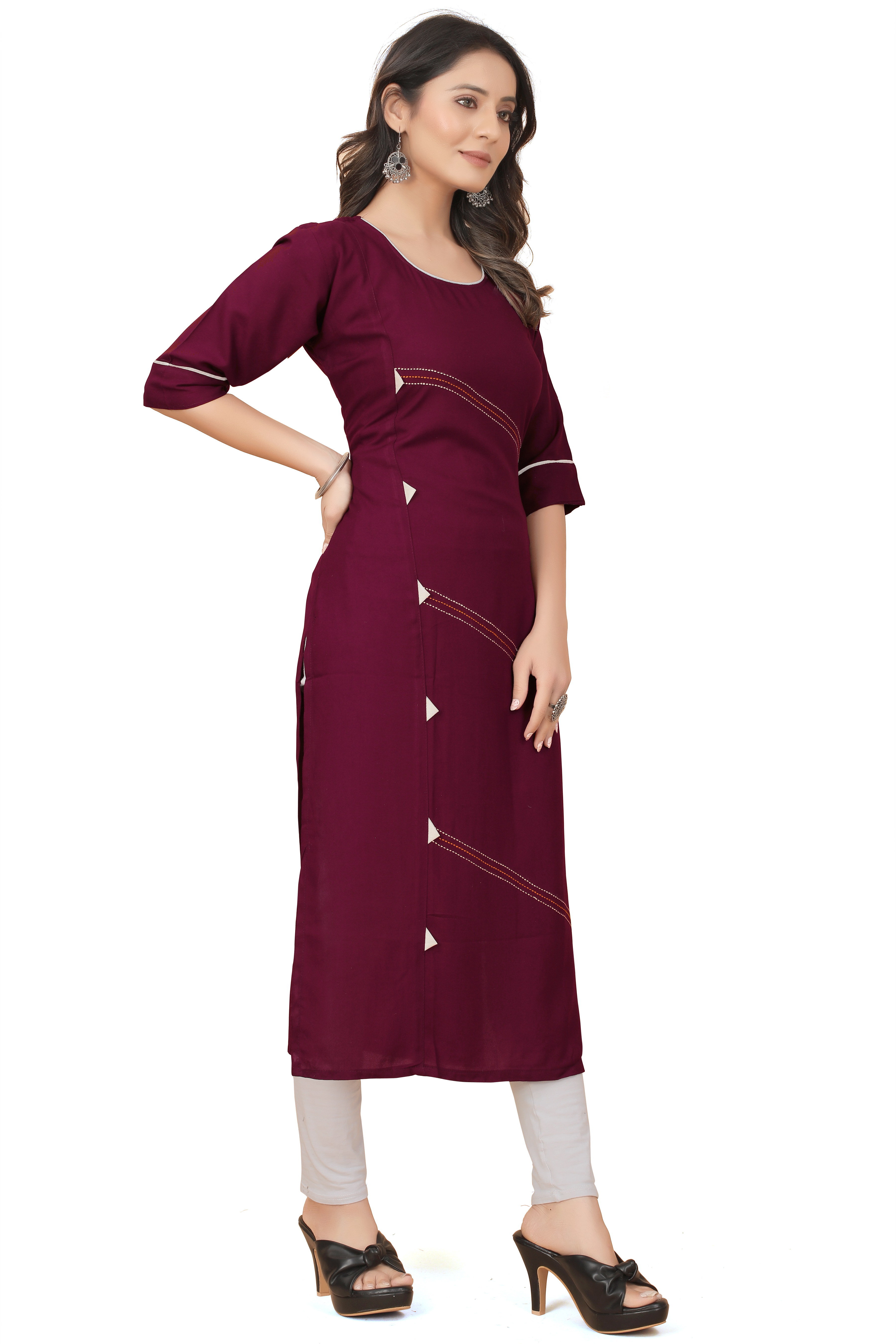 New Look Embroidery Work Kurti