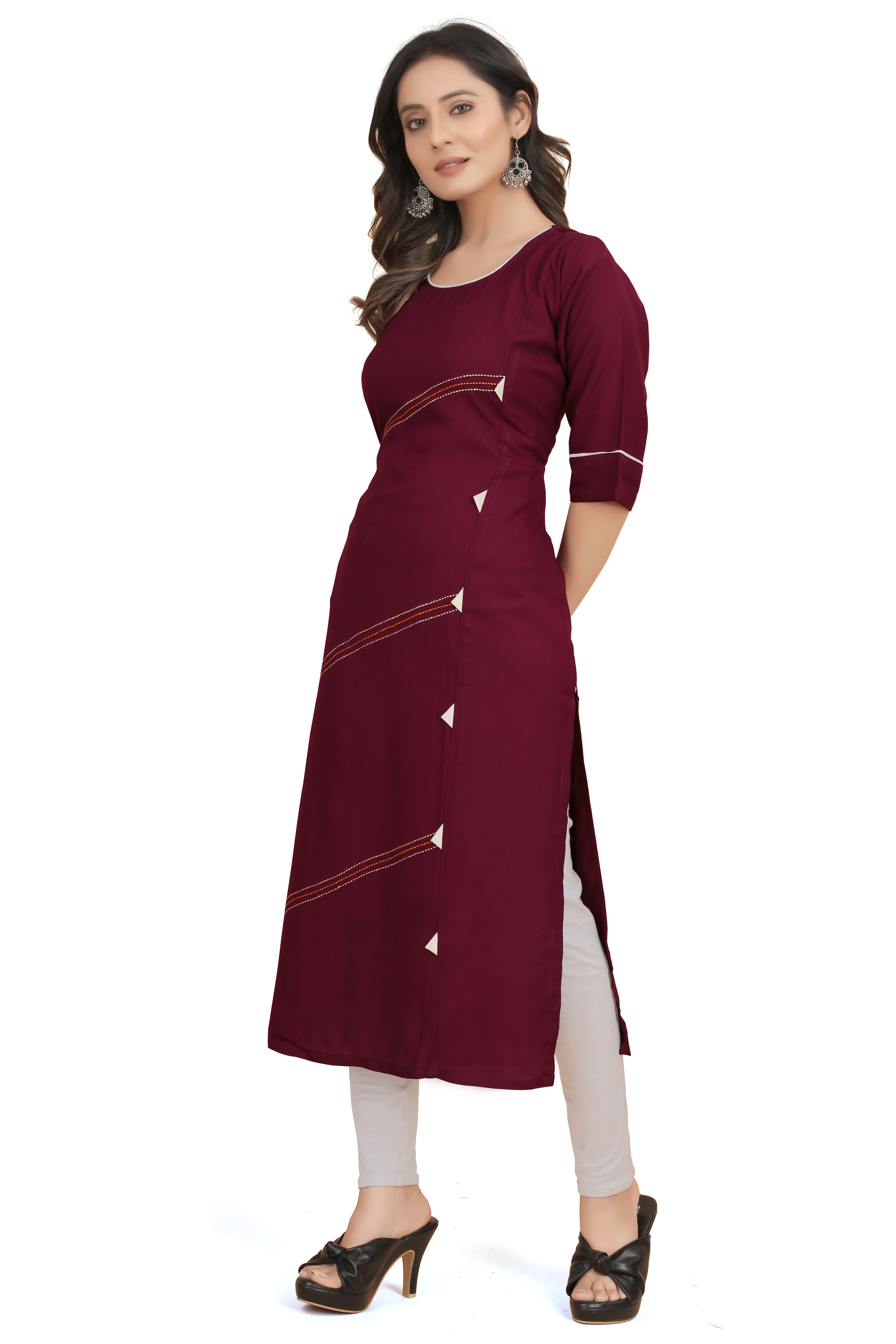 New Look Embroidery Work Kurti