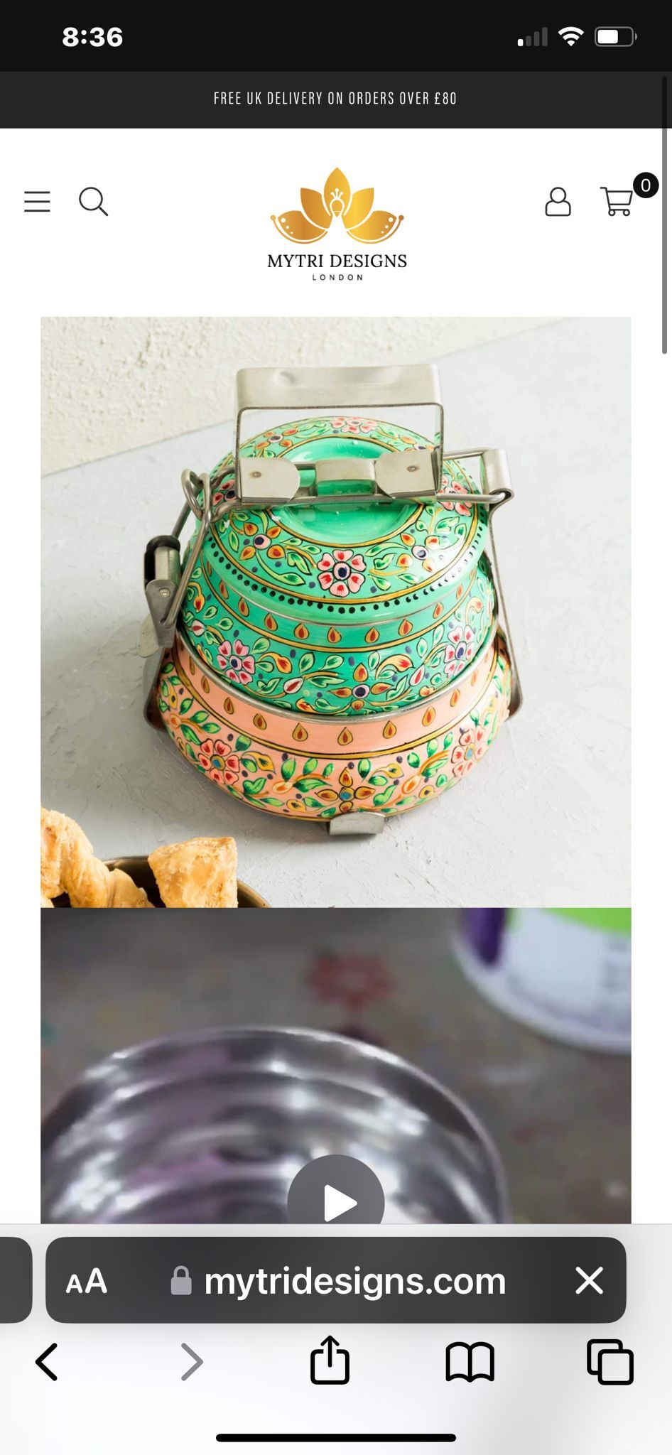 Lunch Box - Stainless Steel, 10 Inch Size, Grey Color, 0.75 Inch Thickness | Handi Tiffin With Weight Options Of 480g, 800g, 950g, And 202 Grade Quality