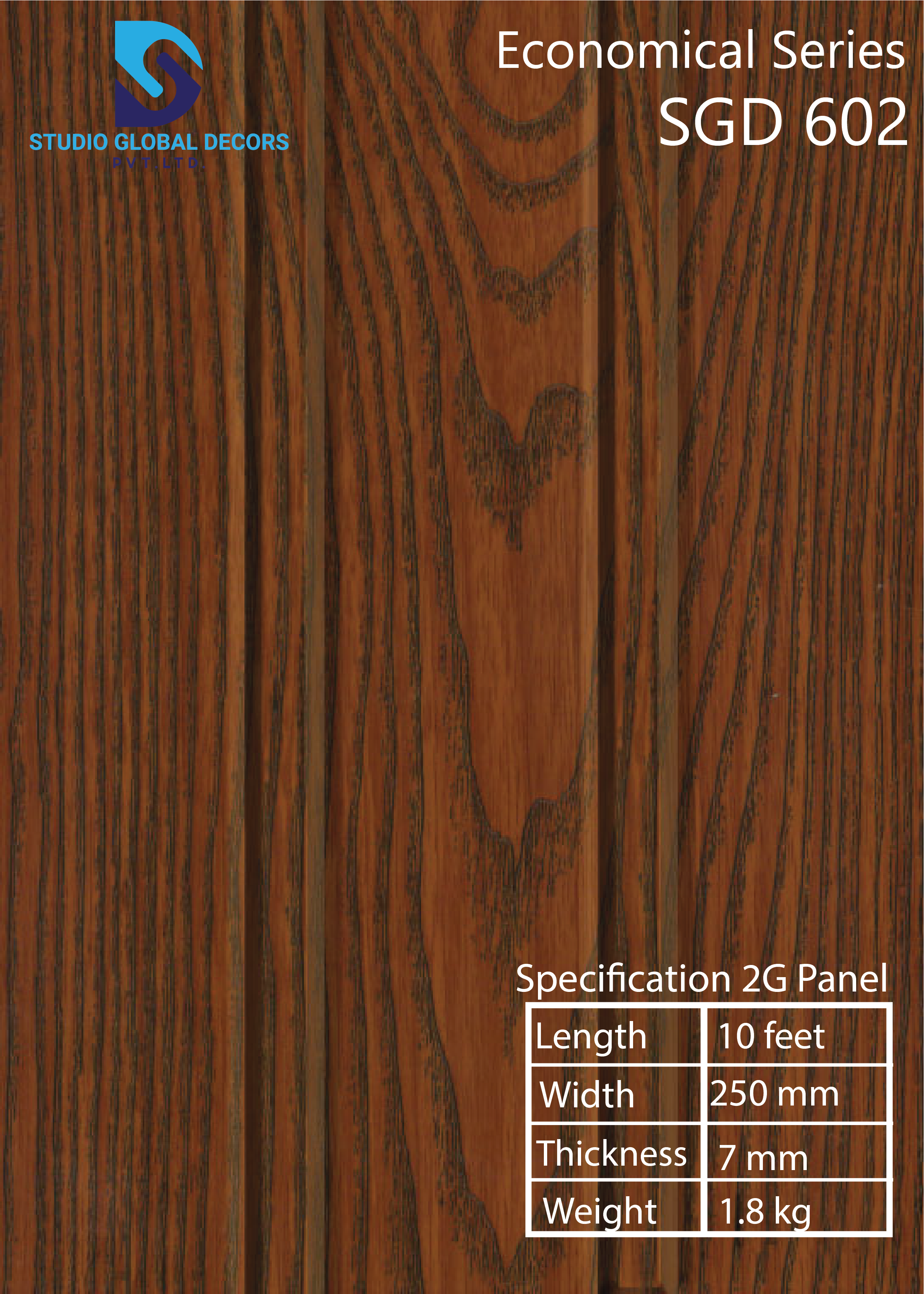 Brown 2g Series Pvc Wall Panel - Color: Having More Than 50 Colors