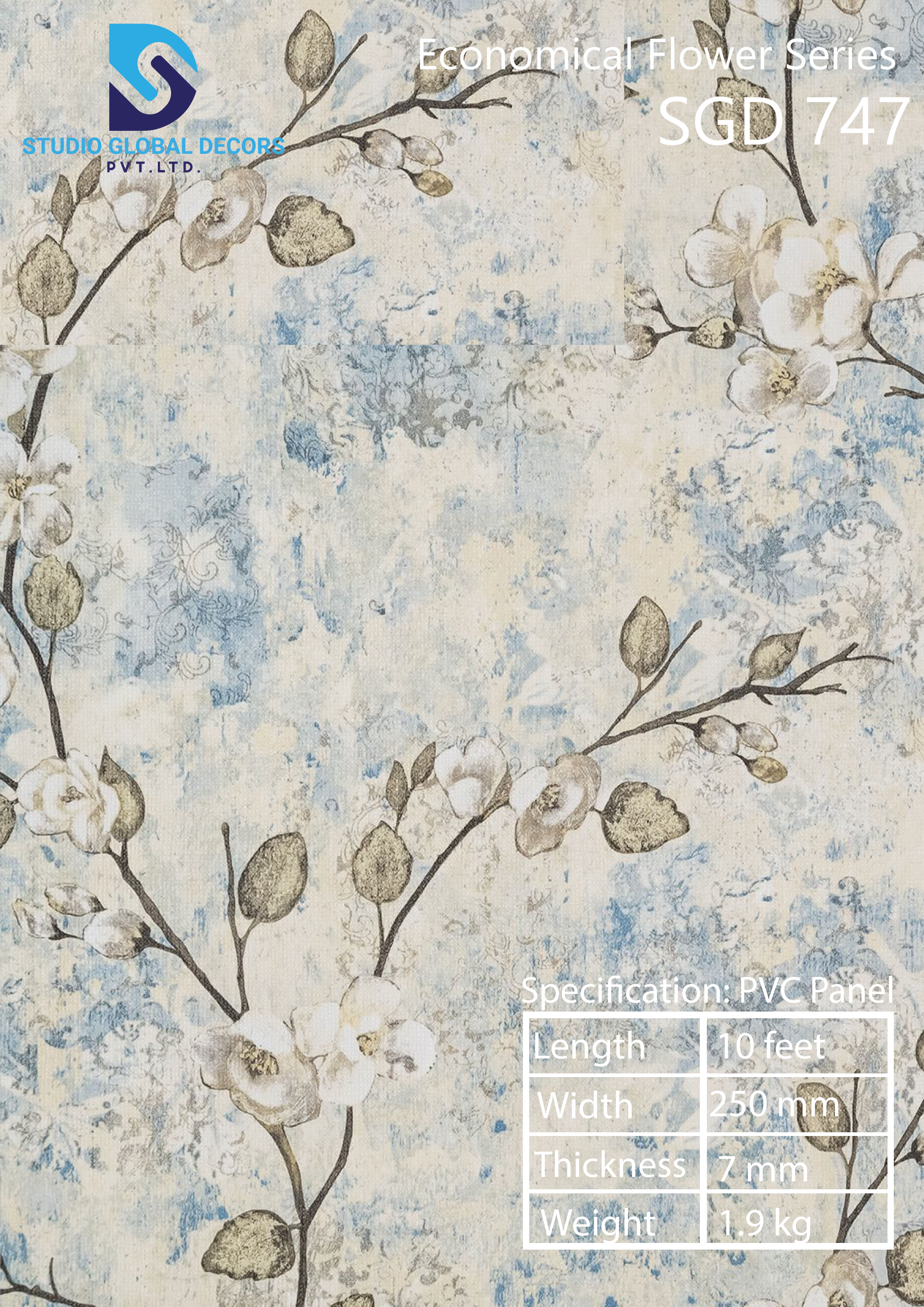Pvc Wall Panel - Color: Flower