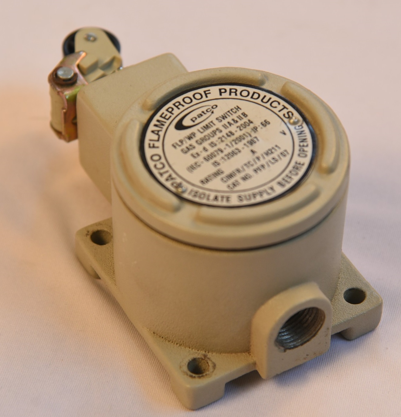 Flameproof Limit Switch With Top Push Roller