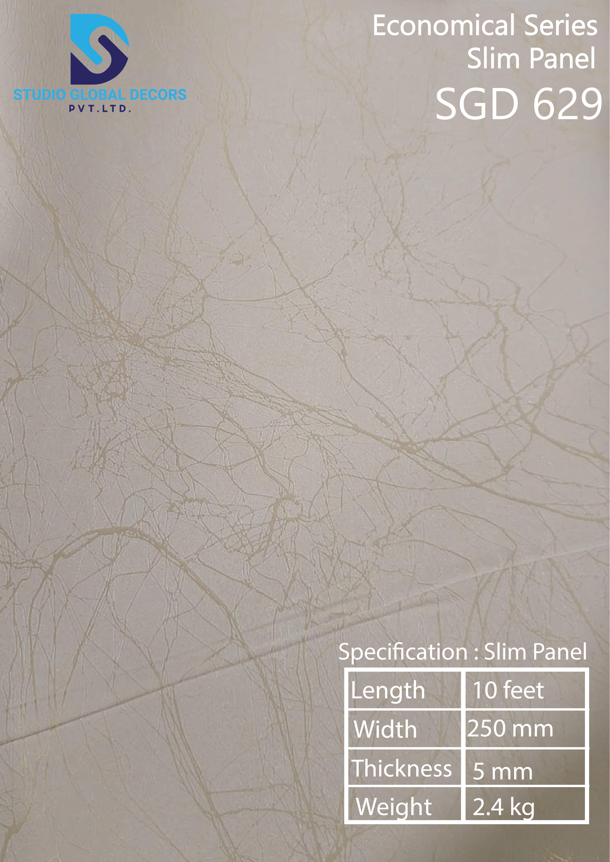 Slim Pvc Wall Panel - Color: Having More Than 50 Colors