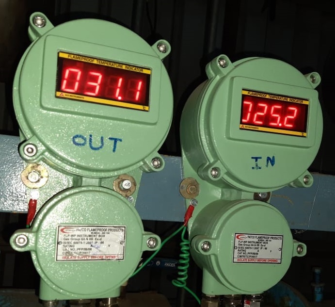 Flameproof Temperature Controller 48 X 96 Mm Glass Window - Cover Material: Extruded Aluminum