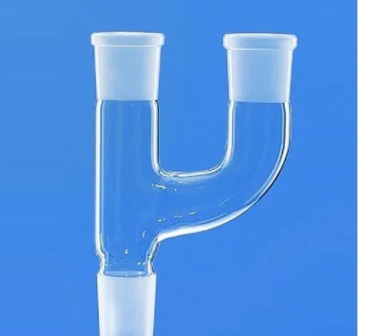 Multiple Adapters With Two Necks Parallel - All Materials, All Sizes, Transparent Color | Suitable For Chemical Laboratory Applications