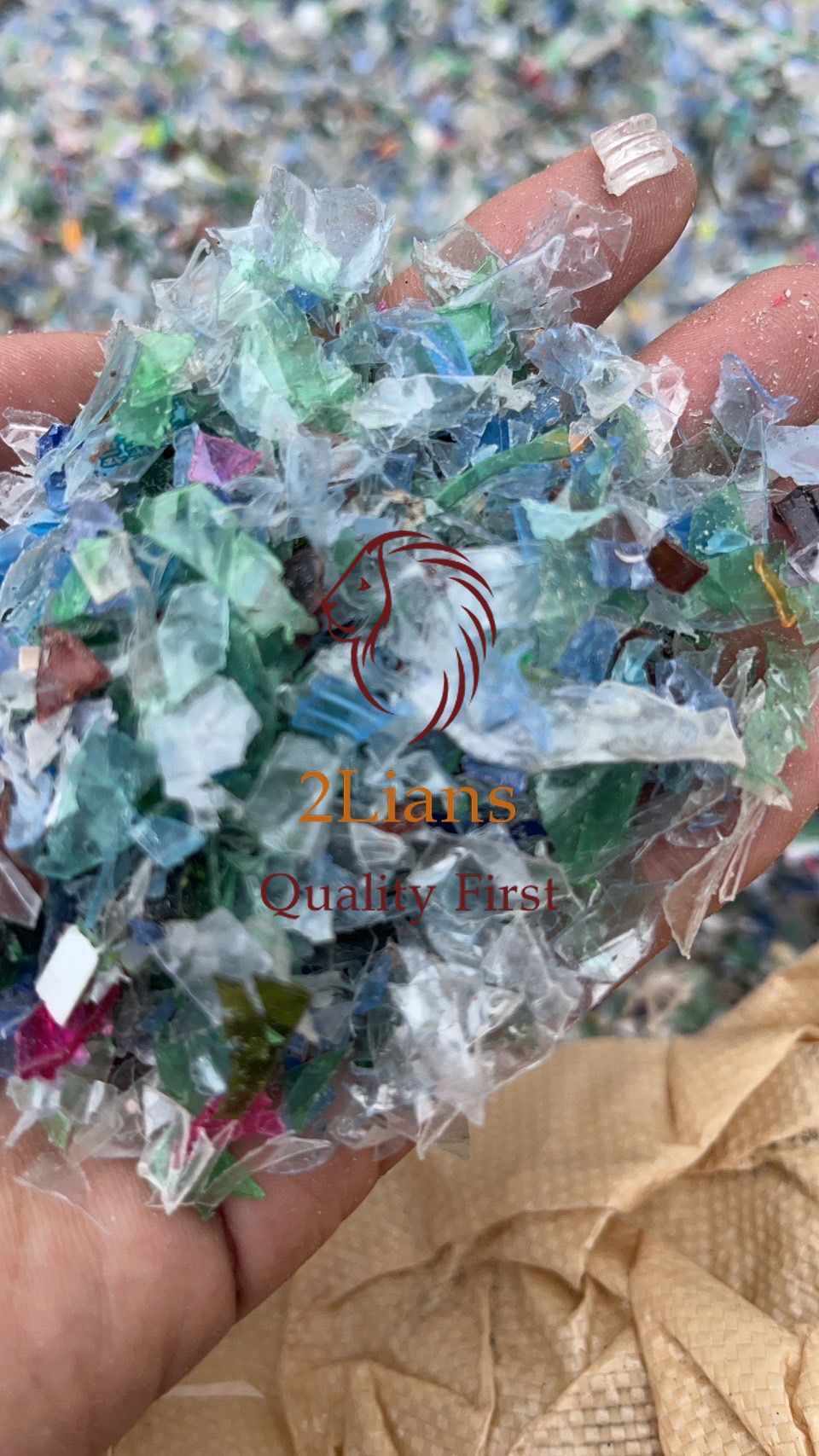 Pet Bottle Flakes Mix Color- Origin Japan - Type: Recycled Material