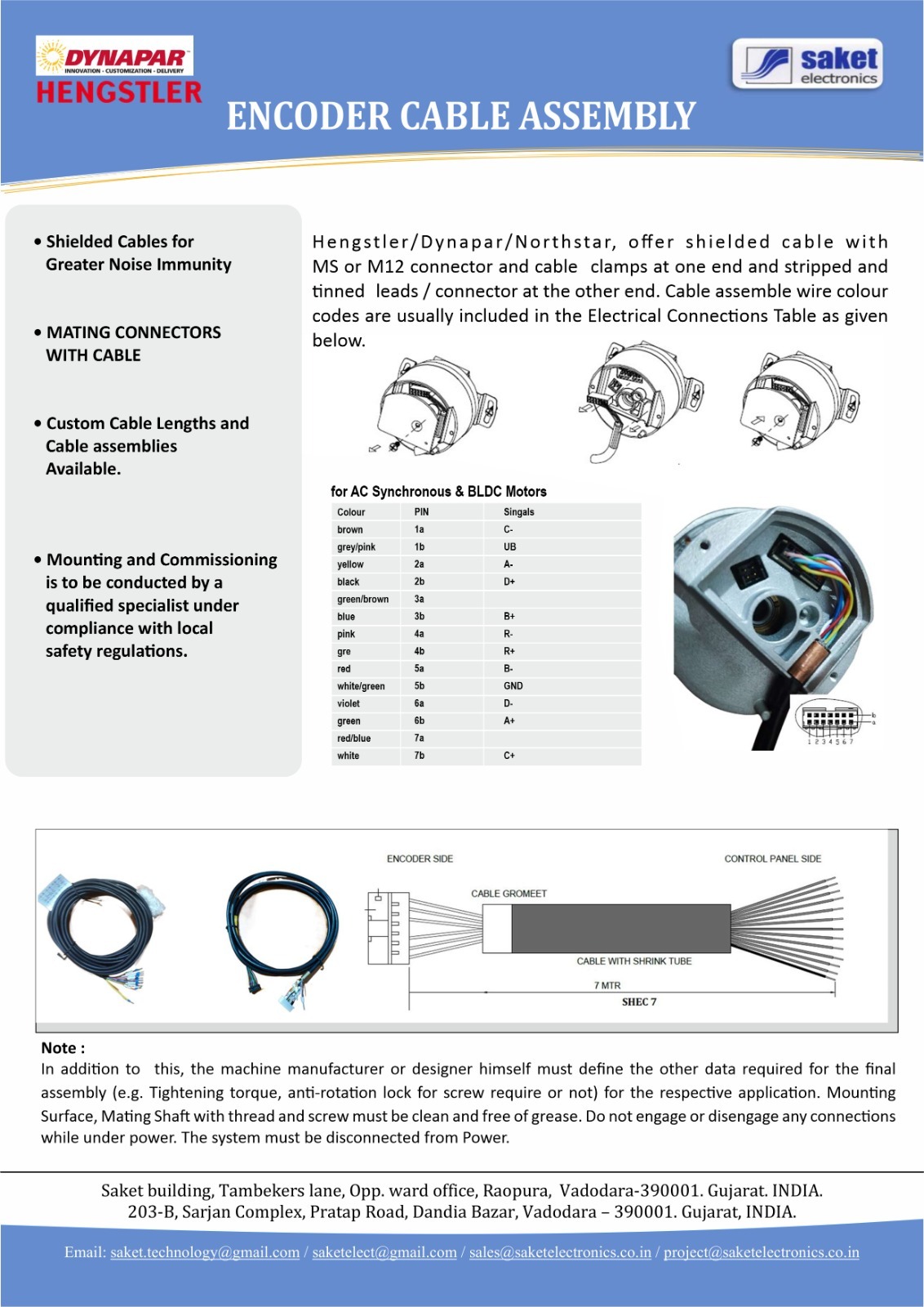 Encoder Cable - Product Type: Automotive Harness