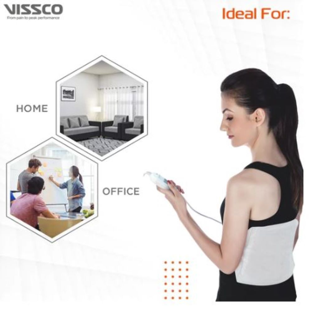 Heating Belt - Electric, 6-layer Insulation | Dual Thermostat, Portable & Compact Design For Pain Relief