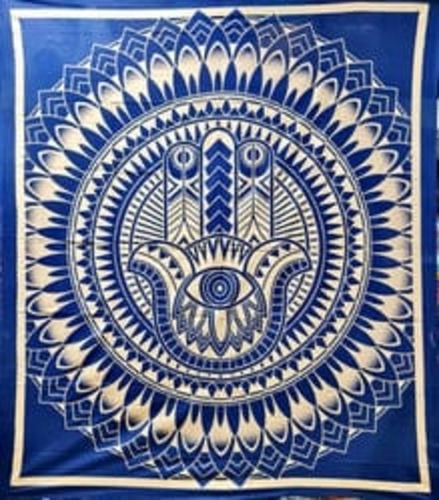 TAPESTRY Bed Sheets - 100% Cotton, King Size 108x108 Inches, Black and White Printed Design | Washable, Lightweight and Breathable