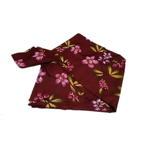 Cotton Printed Single Bed Sheet - 100% Pure Cotton, Single Size, Vibrant Red Color | Soft, Breathable, Lightweight, Easy to Wash